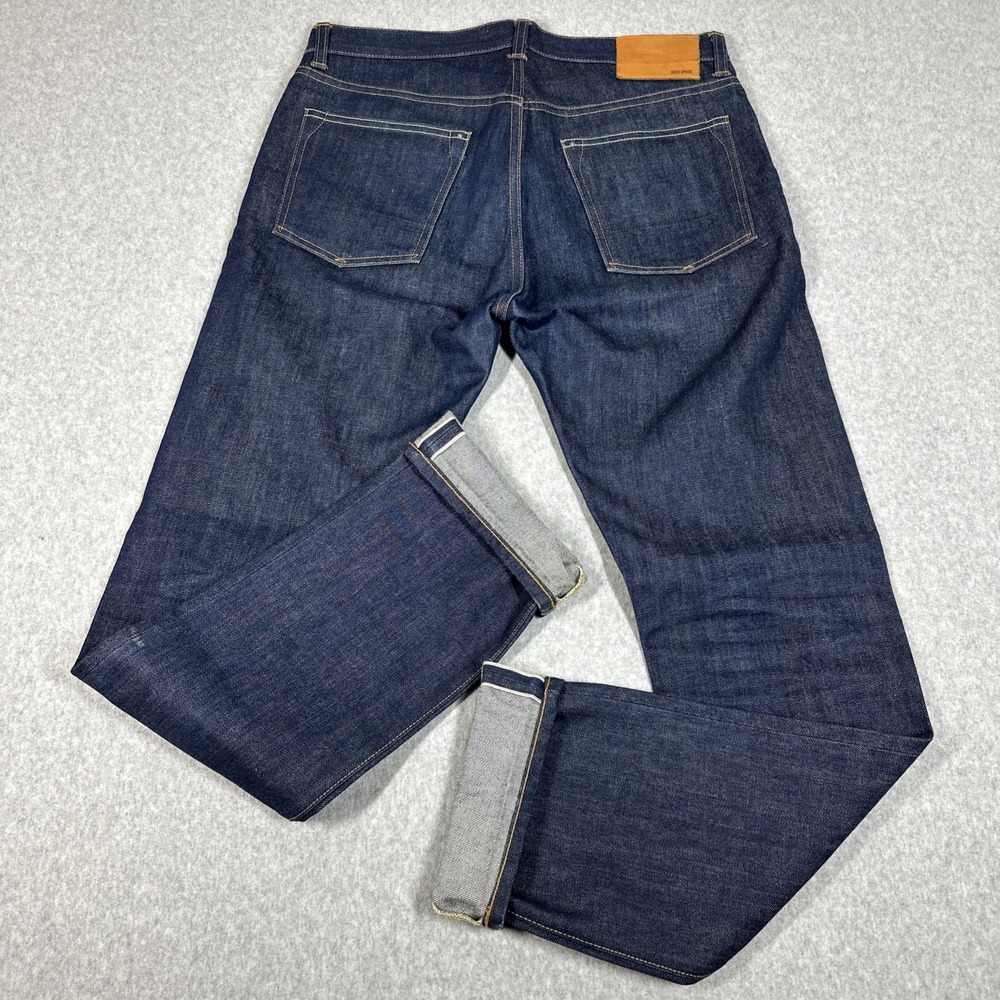 Jack Spade Men's Blue Raw Selvage Straight Leg Denim 34x35 USA Made Pants